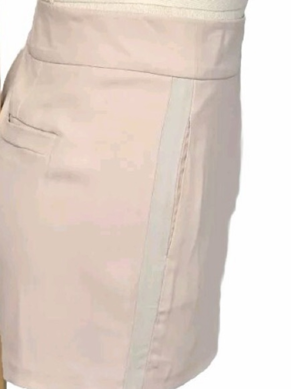 PAIGE Soft Blush Pink High-Rise Tailored Skort
